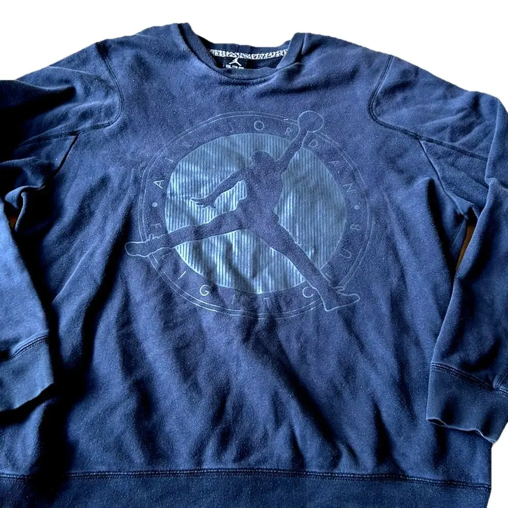 VTG AIR Jordan Nike XXL Sweat Shirt Flight Club Logo 2XL TTG Gym Skater Punk Y2K